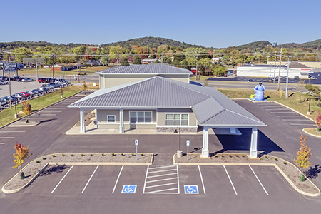 Aerial view of our office